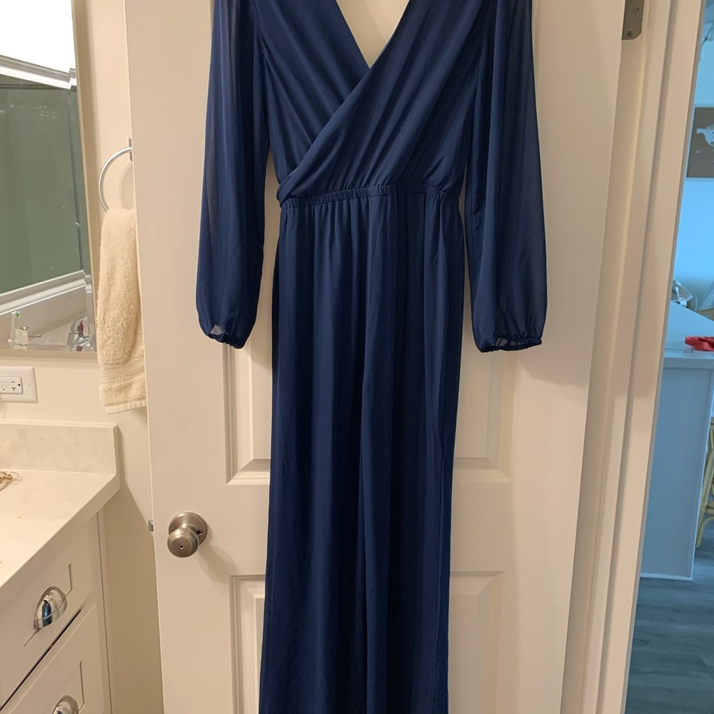 Navy Blue Date Night Jumpsuit